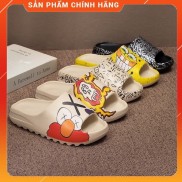 0 Dép lê quai ngang [HOT HIT] thời trang unisex ulzzang bánh mỳ độn đế Họa tiết siêu êm, siêu nhẹ nam nữ mã DLLA1